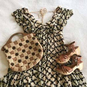 Free People Asymmetrical Embroidered Dress